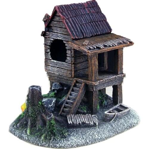 Aquarium Decoration House Castle Shelter Underwater Landscape Fish Tank Ornament