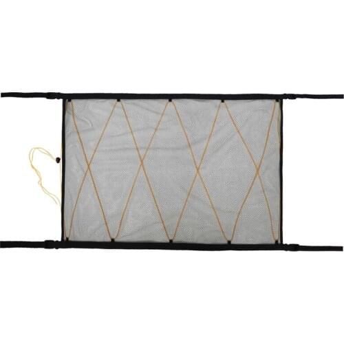 Universal Car Ceiling Mesh Storage Bag, with Zipper Breathable Adjustable Car Roof Interior Cargo Net Bag