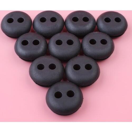 10pcs/lot 2 Hole Rubber Fuel Gas Line Grommet For Chainsaw Trimmer Brush Cutter Garder Tool Spare Parts About 20mm