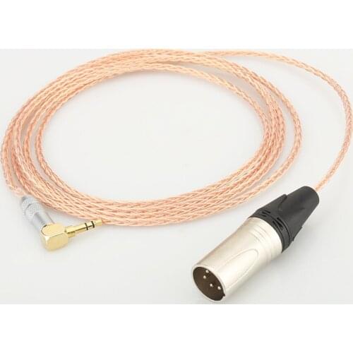 Piece HI-End OCC Copper Speaker Cable 3.5mm Gold Plated Male Plug to 4 pin XLR male Headphone Upgrade Cable