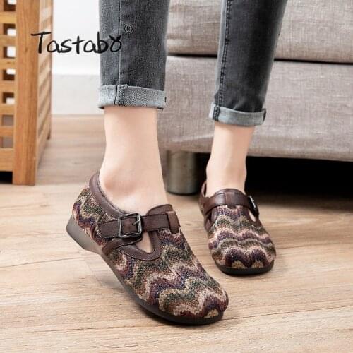 2020 autumn handmade women shoes flats real leather shoes loafers casual flats 2532