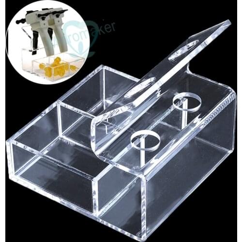 1 pc Dental Impression Cartridge Delivery Dispenser Gun Mixing Tips Organizer