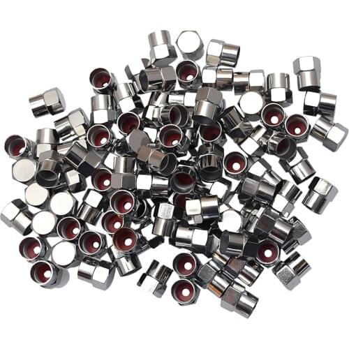 100 Pieces Chrome Car Truck Tire Tyre Valve Stem Caps Wear Resistant