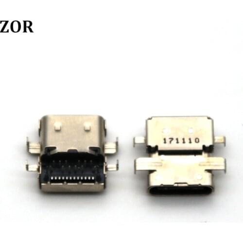 2Pcs DC Jack USB Type-C Charging Port For HP SPECTRE X360 15-BL 15T-BL Laptop Connector Socket