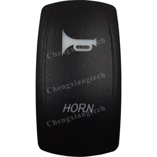 Car Boat Truck Backlit Swtich Cap- Laser Engraving - HORN -for Led Carling Arb Narva 4x4 RV Rocker Switch, Cover Only