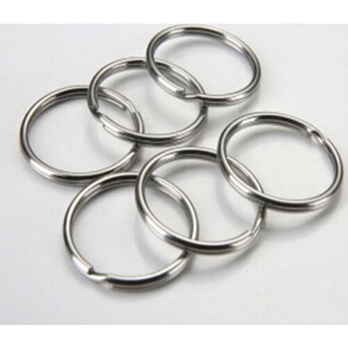 10Pcs/lot Stainless Steel Keyring Split Ring 15/20/ 25mm High Quality Key Ring Diy Keychains Accessories