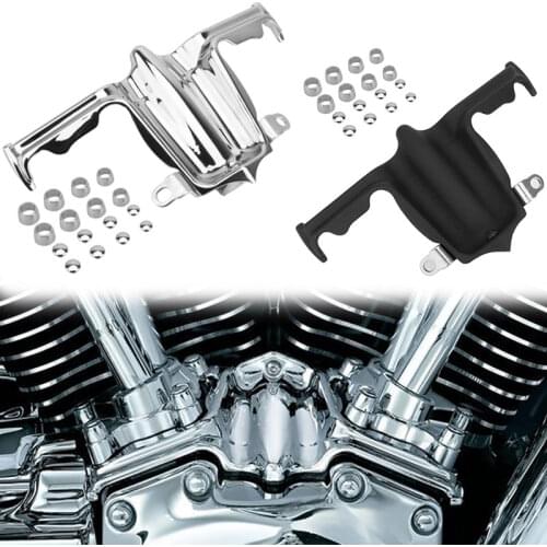 Chrome Black Tappet / Lifter Block Accent Cover For Harley Twin Cam Street Tri Glide Road King Street Glide Dyna Breakout 00-17