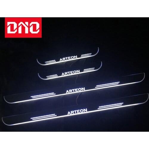 DNO Trim Pedal LED Car Light Door Sill Scuff Plate Pathway Dynamic Streamer Welcome Lamp For Volkswagen VW ARTEON 2017 2018 2019