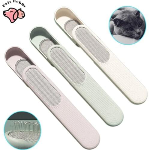 Double Sided Needle Comb Filament Brush Cat Comb Dog Hair Remover Massage brush For Removes Hairs Cat and Dogs Pet Grooming Tool