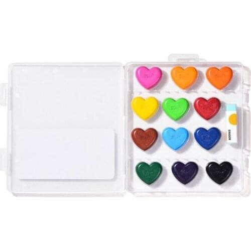 H8WA 12 Colors Non Toxic Crayons Graffiti Color Art Oil Pastel Mini Cute Drawing Painting Pastel Pencil Not Dirty Hands