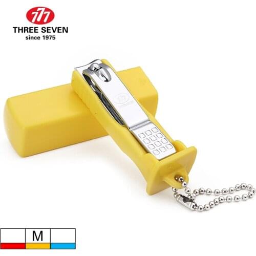 THREE SEVEN/777 Boxed Nail Clippers Pedicure Nail Tools Manicure Scissors Fingernail Cutters Portable Trimmers M-Size