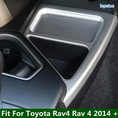 Lapetus Central Control Storage Box Decoration Panel Cover Trim Matte Fit For Toyota Rav4 Rav 4 2014 - 2018 Interior Parts
