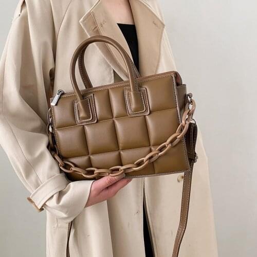 Fashion Beautiful Chain Crossbody Bags for Women Black Luxury Handbags Shoulder Soft Leather Small Ladies Green Tote Female