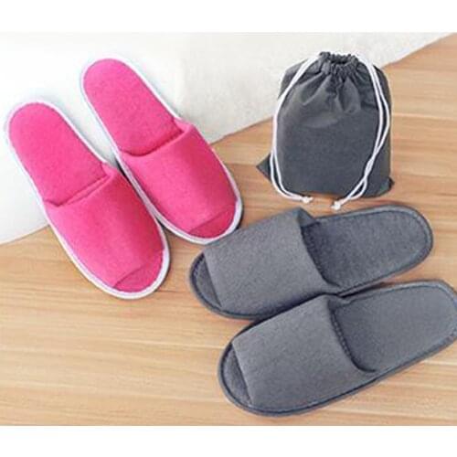 2020 New Simple Unisex Slippers Hotel Travel Spa Portable Men Slippers Disposable Home Guest Indoor Cotton Fabric Men Slipper