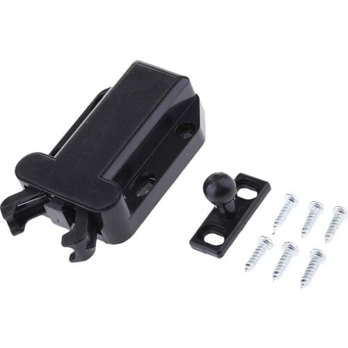 Push To Open Catch Latch for Door Drawer Cabinet Cupboard Black
