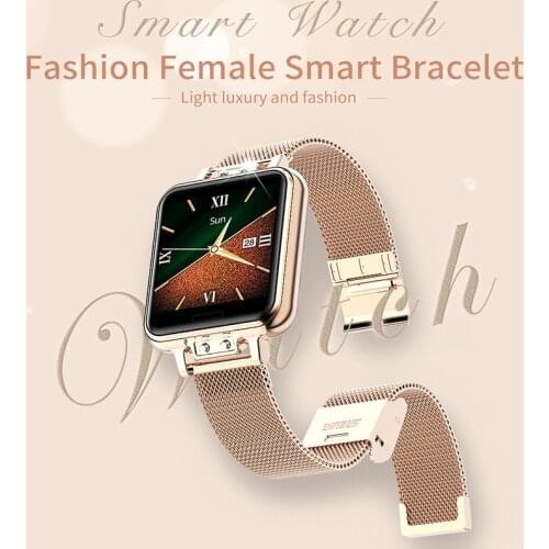 The new female smart watch waterproof heart rate blood pressure sleep monitoring ladies menstrual cycle WeChat reminder K7