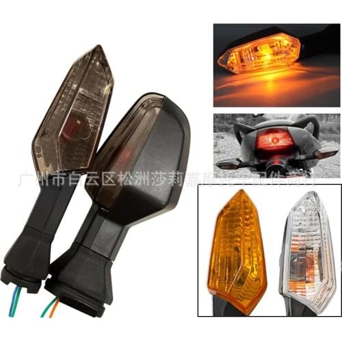 Smoked Len Orange Moto Flashing Motorbike Turn Signal Light For Kawasaki Ninja 300 Z1000 ZX-6R13 Ninja Motorcycle Lamp Amber