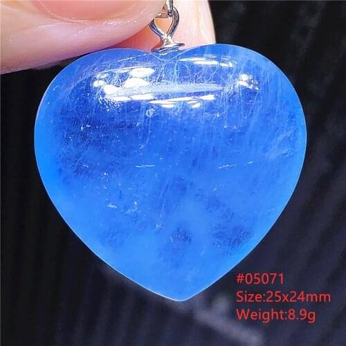 Genuine Natural Blue Aquamarine Fish Pendant Women Men Water Drop Clear Bead Crystal Necklace Fashion Stone AAAAA