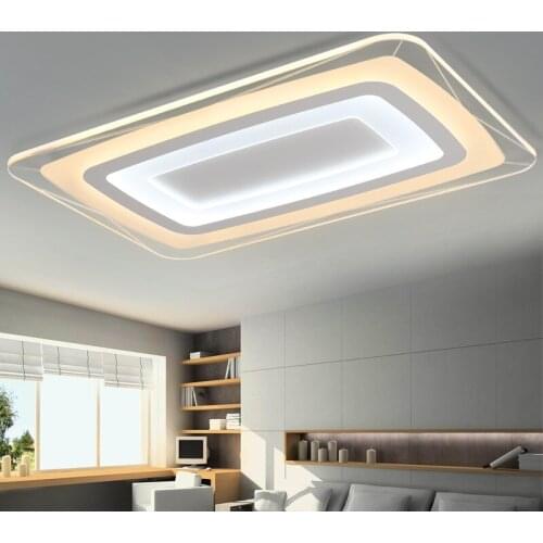 Rectangular & Square Acrylic LED Ceiling Lights Living room bedroom study restaurant aisle ceiling lamp Business place lighting