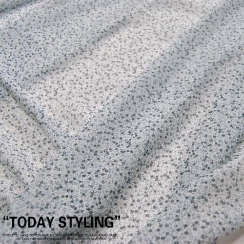 Silk Chiffon Fabric Dress White Small Floral Real 100% clothing Cloth DIY Sewing Tissue