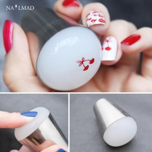 4cm Marshmallow Nail Art Stamper Squishy Jumbo Stamper Big Clear Nail Art Stamper