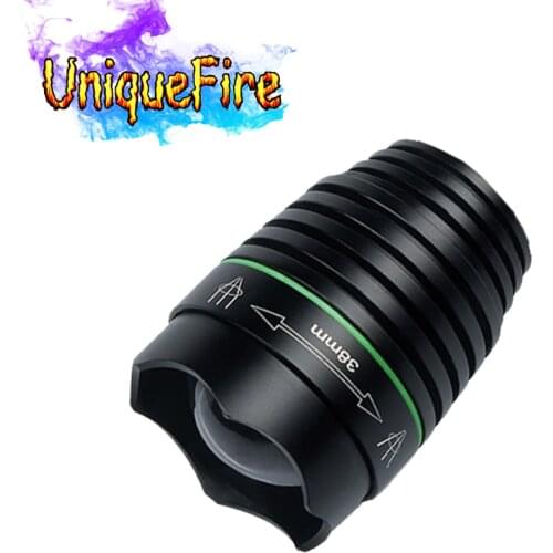 UniqueFire 1508 38mm Changeable Head Fit For 1508-38mm LED Torch Flashlight, Aluminum Alloy, 38mm Convex Lens, Waterproof