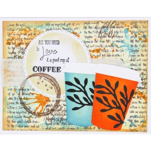 Drinking Cup Metal Cutting Dies for Scrapbooking Craft Die Cut Card Making Embossing Stencil Photo Card