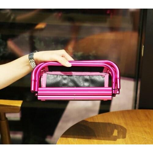 New Fashion Outdoor Folding Chair Ultra Light Portable Aluminum Camping Must-Have Chair Creative Simple Fishing Chair Q380