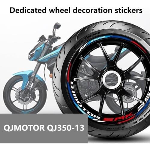 Motorcycle Wheel Hub Reflective Rim Sticker Decal Engraving Decoration Refitting for Qjmotor Qj350-13