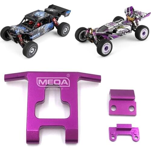 WLtoys RC Car Spare Parts 4WD 124018 124019 Front Anti-Collision Board Assembly 1/12 Purple Upgraded Metal Accessories
