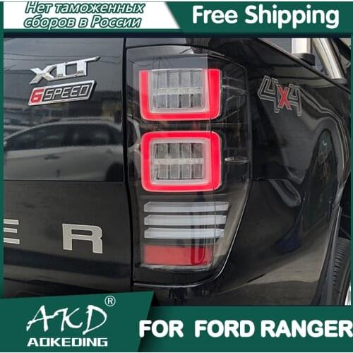 Tail Lamp For Car Ford Ranger 2016-2020 Tail Lights T8 T6 Led Fog Lights DRL Daytime Running Lights Tuning Car Accessories