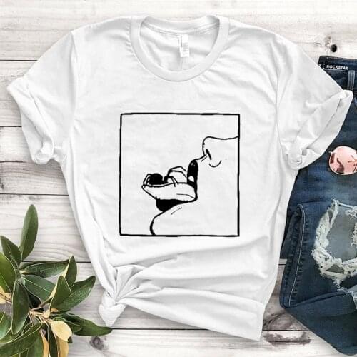 Spider on The Tongue Graphic Printed T Shirt Women Fashion Tops Grunge Rock Punk Gothic Shirt