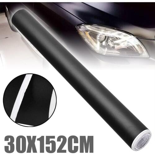 DIY Styling 1pc 152CMX30CM Matte Black Vinyl Car Wrap Car Motorcycle Scooter Adhesive Film Sheet Bubble Free Stickers