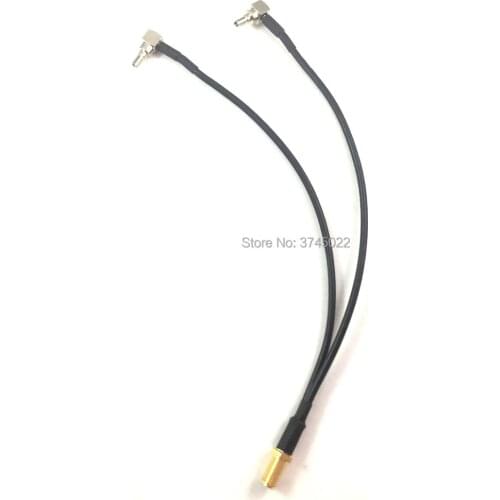 1pcs SMA Female to Y type 2x CRC9 Male RA Splitter Combiner Cable Pigtail RG316 20cm For Huawei Modem