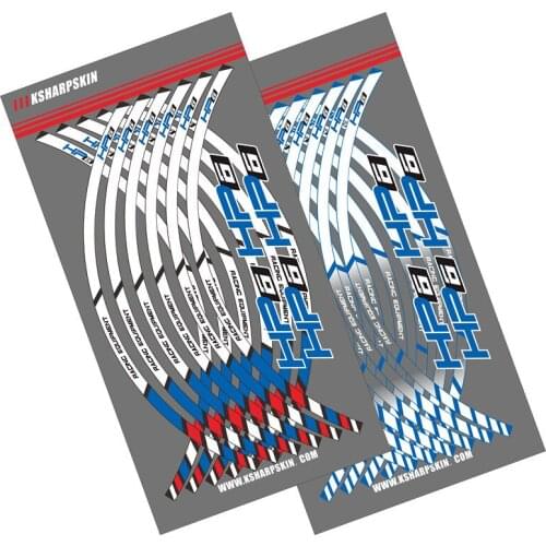 12 X Thick Edge Outer Rim Sticker Stripe Wheel Decals For HP6 hp 6