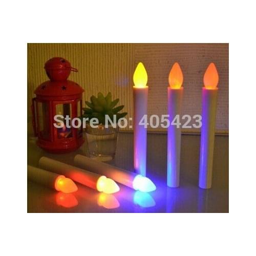 30pcs/lot Battery Operated LED Smokeless Tea light Wedding Birthday Party Christmas Event Decoration stick candle