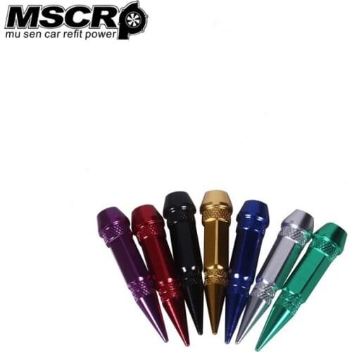 4Pcs/set Universal Aluminum Auto Bicycle Tire Valve Cap Valve Stem Caps Wheels Rims