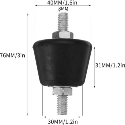 New 4pcs Universal Anti Vibration Rubber Mount Damper Shock Absorber Pad For Air Conditioning Rubber Outer cushion Accessories