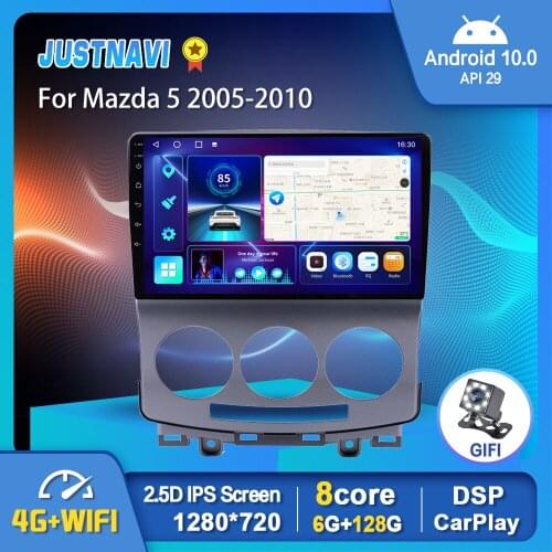 EKIY 6G 128G Smart Android 10 Multimedia GPS Car Radio Stereo For Mazda 5 2005-2010 BT Carplay Auto Video Player OBD DSP No DVD
