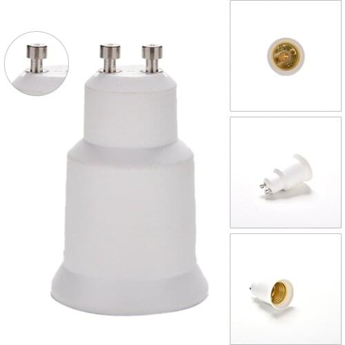1pcs GU10 To E27 LED Light Bulb Adapter Lamp Holder Converter Socket Light Bulb Lamp Holder Adapter Plug Heat-resistant Material