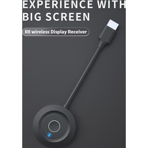 Wireless HDMI Display Dongle Adapter 4K Ultra HD WiFi Streaming Media Player for iPad/IOS/Android/PC/Projector