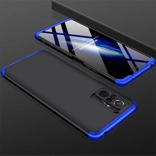3 IN 1 Case For Xiaomi Redmi Note 10 pro max 10s Case 360 Full Protection Case Shockprrof Matte Phone Cover for Redmi Note10