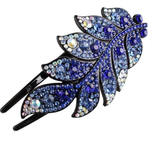 Classic Shining Rhinestone Hair Claw Women Crystal Hairpin Handmade Hair Accessories Clamps Shiny Headwear For Ladies Crab clip