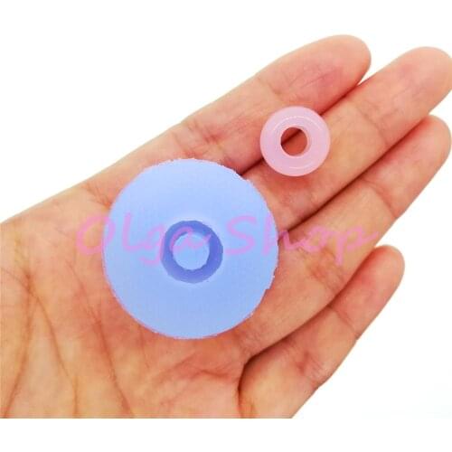 BYL333 Round Bead (hole 5mm) Silicone Mold for Earrings Bracelet Necklace Pendant Fondant Decoration 13.4mm x 7.5mm