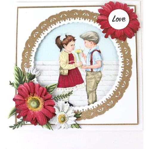 Boy Girl Flower Metal Cutting Dies Stencils for DIY Scrapbooking Photo Album Decorative Embossing Paper Crafts Supplier Die Cut