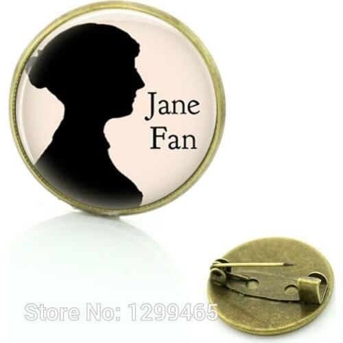 Fashion jewelry Vintage Dress Accessories Austen Hot-Selling Christmas gift for women Glass cabochon dome pin C246
