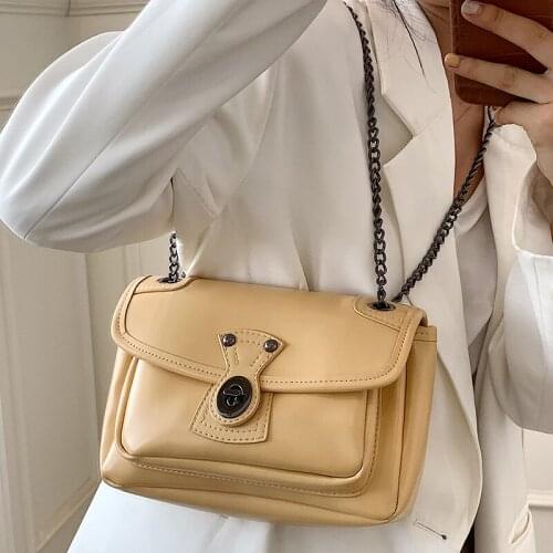 Fashion Women Small Pu Leather Handbags Shoulder Bags Designer Chain Crossbody Bags for Women High Quality Female Messenger Bag