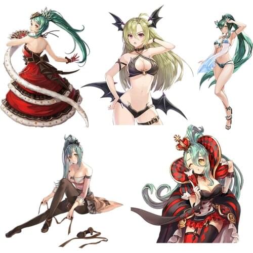 Three Ratels CDM352 Kings Raid sexy girl Waterproof stickers for moto auto car Gift Bicycle Computer gabinete gamer decals