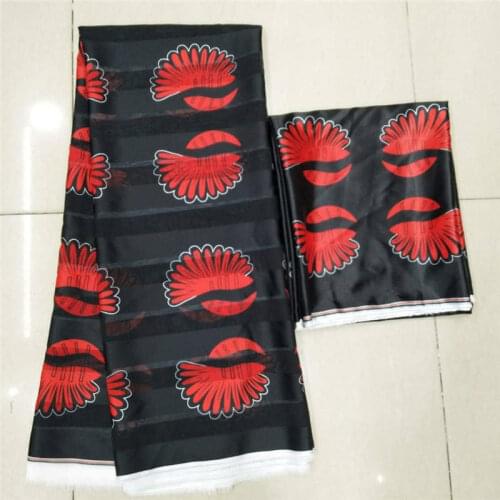 New Design Imitated Silk Fabric High Quality 2019 African Fabric Wholesale Soft Silk Fabric For Dress African Print Fabrics!F735