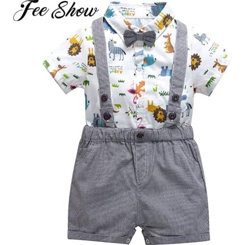 Toddler Clothes Baby Boy Cake Smash Outfit Boy Birthday Clothes Wedding Party Gentleman Formal Suit Boy Clothes Cute Tuxedo Sets